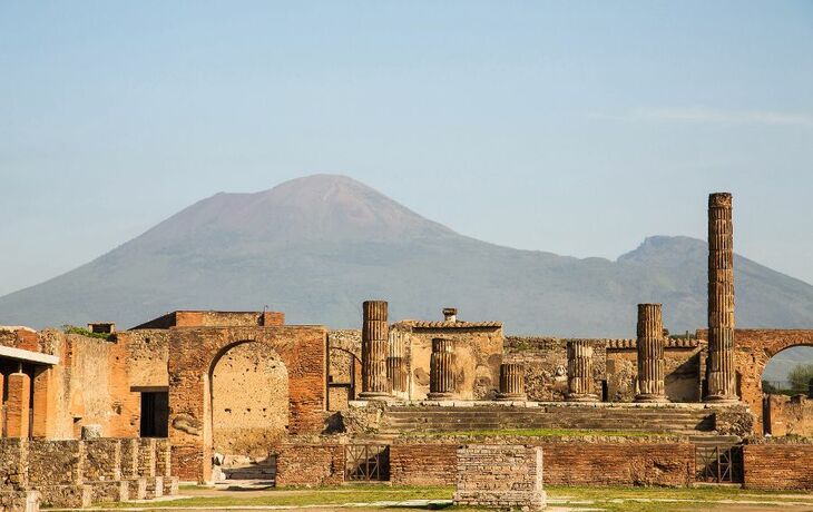 Pompeji - Ruinen vor dem Vesuv