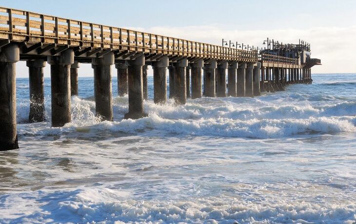 Old jetty in Swakopmund Namibia