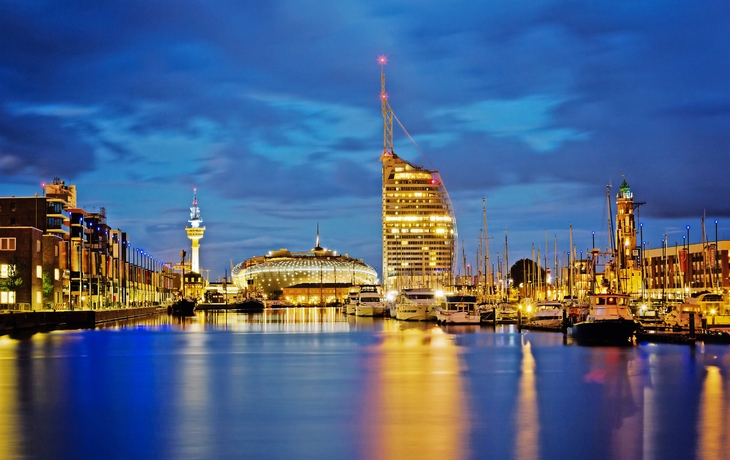 Abendstimmung an den Havenwelten 