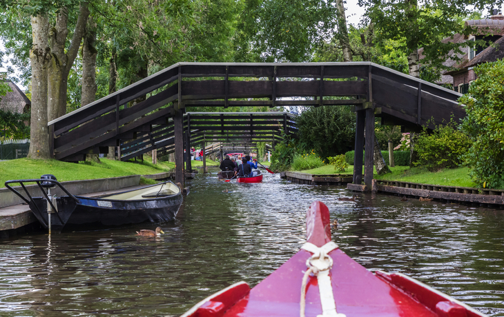 Wasserstraße in Giethoorn