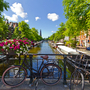 Amsterdamer Prinsengracht im Sommer