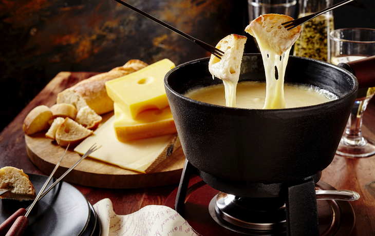 Schweizer Käse-Fondue