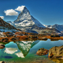 Matterhorn in den Walliser Alpen