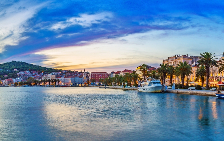 Split an der dalmatinischen Küste Kroatiens