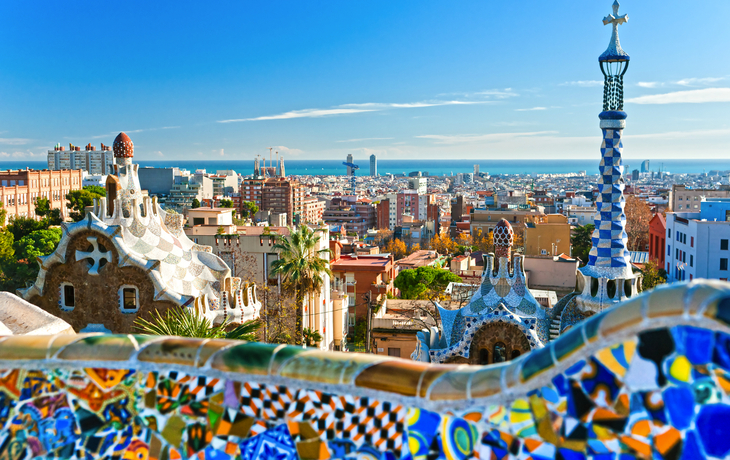 Park Güell in Barcelona, Spanien