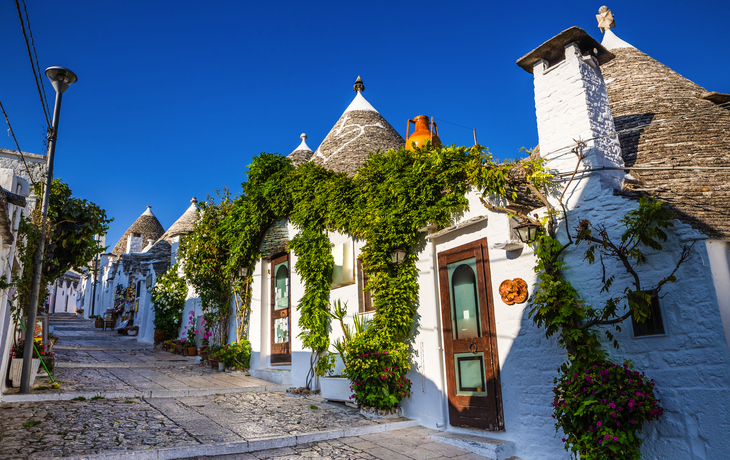 Alberobello in Apulien, Italien