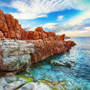 die Roten Felsen von Arbatax auf Sardinien, Italien