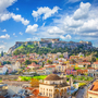 Blick auf Athen mit Akropolis