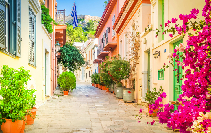 Gasse in Athen 