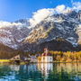 Kirche St. Bartholomä im Königssee in Bayern