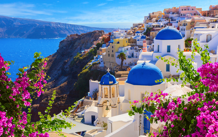 Blick auf Santorini