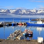 Der malerische Hafen von Akureyri, Island