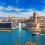 Saint Jean Schloss und die Kathedrale de la Major in Marseille