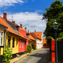 Altstadt von Rønne auf Bornholm, Dänemark