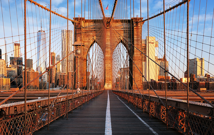 Brooklyn Bridge in New York City, USA