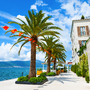 Strandpromenade in Tivat