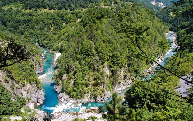 Blick auf den Tara Fluss, Montenegro